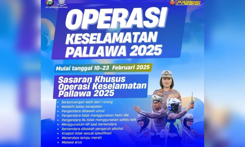 Operasi Keselamatan Pallawa 2025 Digelar Mulai 10 Februari, Ini 10 Pelanggaran yang Jadi Target Polisi