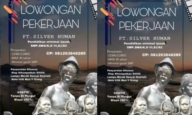 Viral Lowongan Jadi Manusia Silver di Makassar, Cuma Butuh Ijazah SMP!