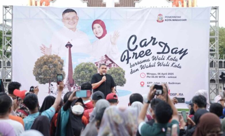 CFD Sudirman Ramai, Dinas Perpustakaan Makassar Sediakan Dongkel untuk Masyarakat