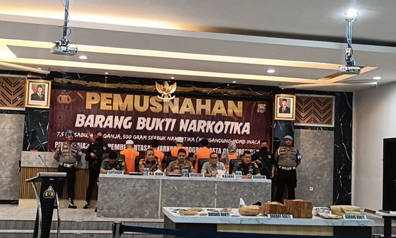 12 Kg Narkoba Dimusnahkan! Polrestabes Makassar Gagalkan Peredaran Senilai Miliaran Rupiah