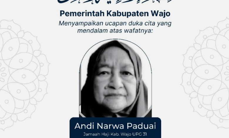 Jamaah Haji Wajo Wafat di Arab Saudi, Bupati Andi Rosman Sampaikan Belasungkawa Mendalam!