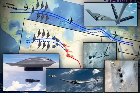 Operasi Midnight Hammer: AS Kerahkan 125 Pesawat, 7 Bomber Siluman B-2 Hujani Iran dengan Bom Terkuat Dunia