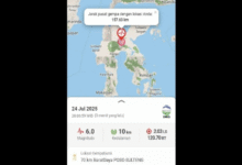 Gempa Guncang Poso 6,0 SR, Getaran Terasa Hingga Mamuju Sulbar! Tidak Berpotensi Tsunami