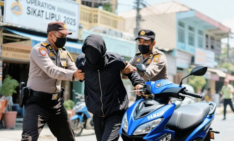 Sikat Lipu 2025: Pelaku Curanmor Ditangkap, Beraksi karena Kunci Motor Ditinggal
