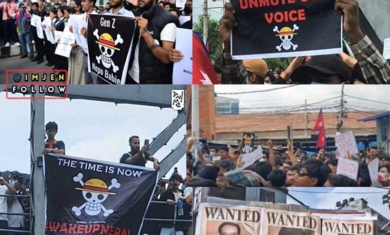 Aksi Protes di Nepal Gunakan Bendera One Piece, Terinspirasi dari Indonesia?
