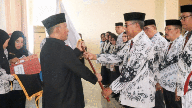 Wabup Lantik Pengurus PGRI Wajo 2025-2030, Harap Jadi Mitra Strategis Majukan Pendidikan