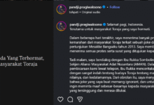 Dianggap Lecehkan Adat Toraja, Pandji Pragiwaksono Diminta Minta Maaf Secara Adat di Tongkonan