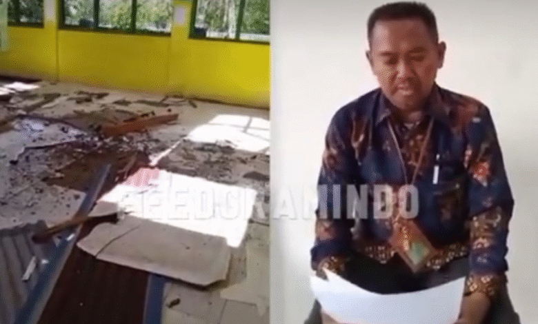 Ironi Pendidikan: Viralkan Atap Sekolah Ambruk Demi Keselamatan Siswa, Guru di Bulukumba Dipaksa Tarik Laporan dan Minta Maaf